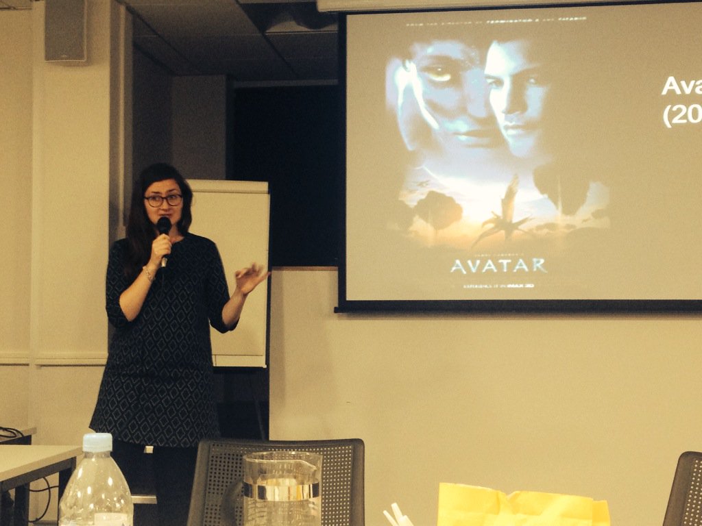 AtriumCU's tweet image. The lovely Mari is doing a talk on 'Hasn't Science Buried God?' Using Avatar! @Convinced_Diff @TheOCCA