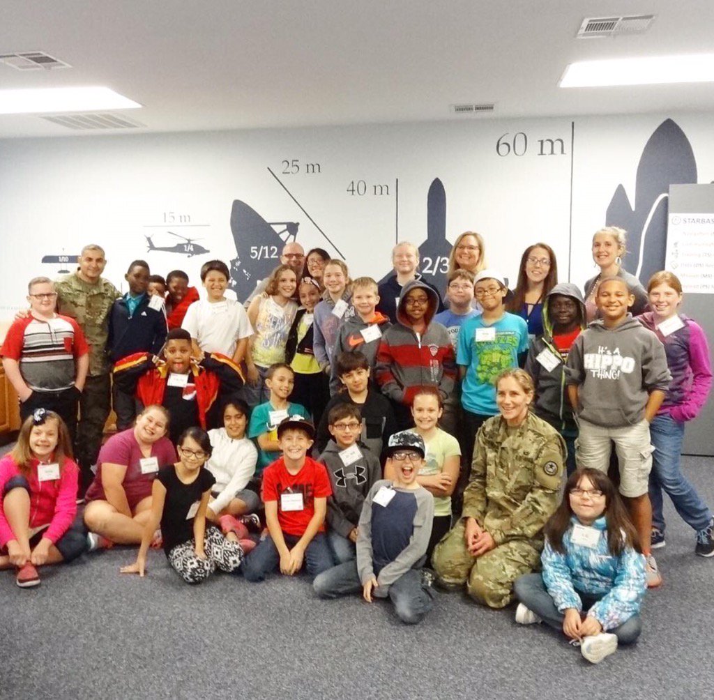 STARBASEAustin's tweet photo. #STARBASEAustin was honored to have COL Adkinson and SGM Gonzalez visit with students from #NadineJohnsonElementary. https://t.co/u6rXt26qXT