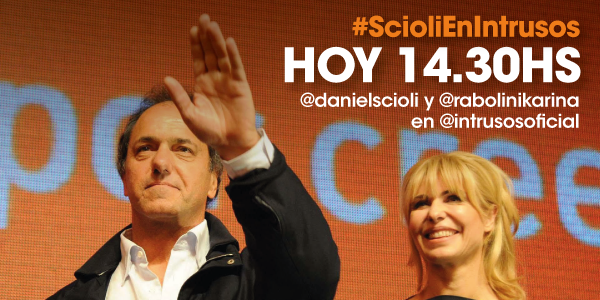 pjconquintela's tweet photo. Ya se vienen @danielscioli y @rabolinikarina en @intrusosoficial con @rialjorge ¡Tuiteamos con #ScioliEnIntrusos! https://t.co/76UlvAd0bY