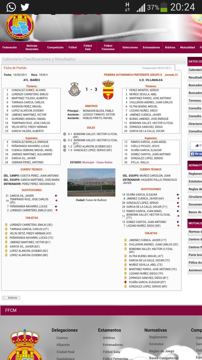 UVillamalea's tweet photo. El ultimo enfrentamiento entre los 2 equipos termino con victoria de la U.D Villamalea por 1-3.  (Buenos recuerdos) https://t.co/f85cpz3y7V
