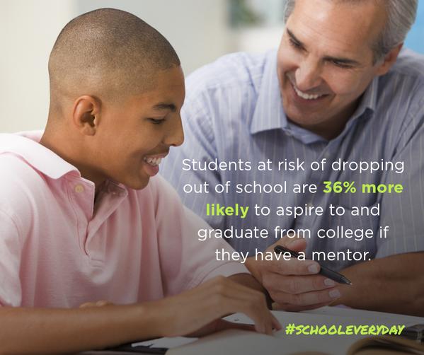 bbbsutah's tweet image. Students w/mentors are less likely to skip school. bit.ly/1mG9bB4 @MENTORnational  RT @attendanceworks
