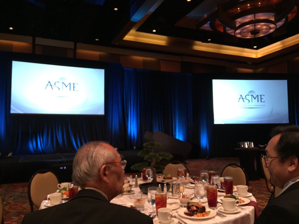 ReadyTechRun's tweet image. Almost time for lunch and our @Boeing plenary. #TimeToEat #IMECE2015