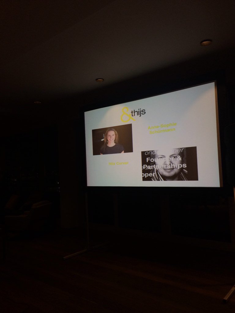 Let's change the #health system with technology! Startup: &amp;Thijs. #TheRoast