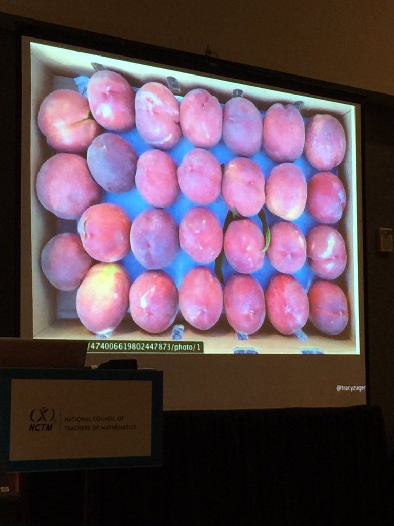 skokie36's tweet image. How can a box of peaches generate serious math discussion? #mathchange #nctm