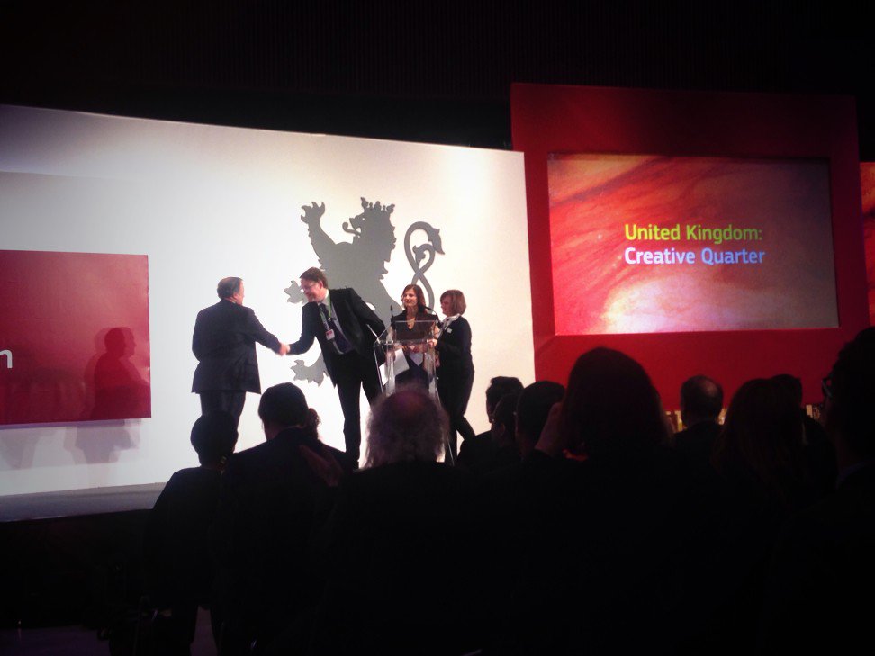 EEPA_EU's tweet photo. Congratulations to @CQNottm #UK for winning in the Improving the Business Environment category! #euSMEwk15 #EEPAs https://t.co/2jUUMkGZ0o