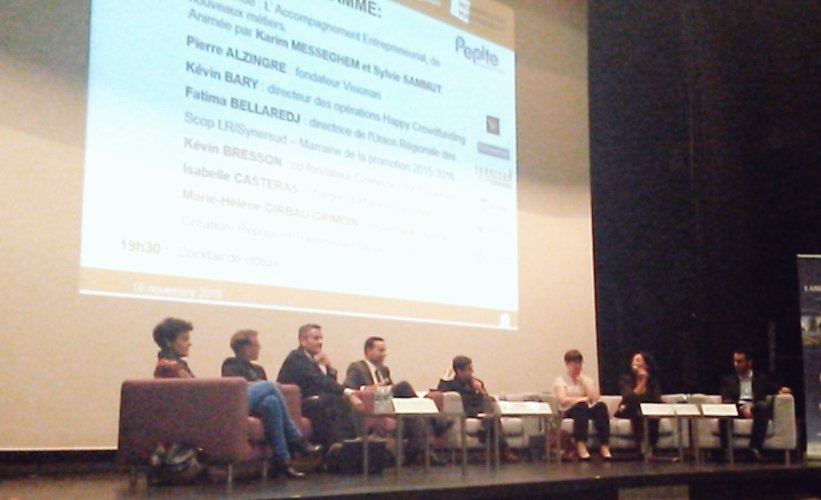 ClemBlanche's tweet photo. Table Ronde #accompagnement #entreprendre @M2AE2015 @FatimaBellaredj @BressonKevin @pierreAlzingre @umontpellier https://t.co/0b8JJhmDc0