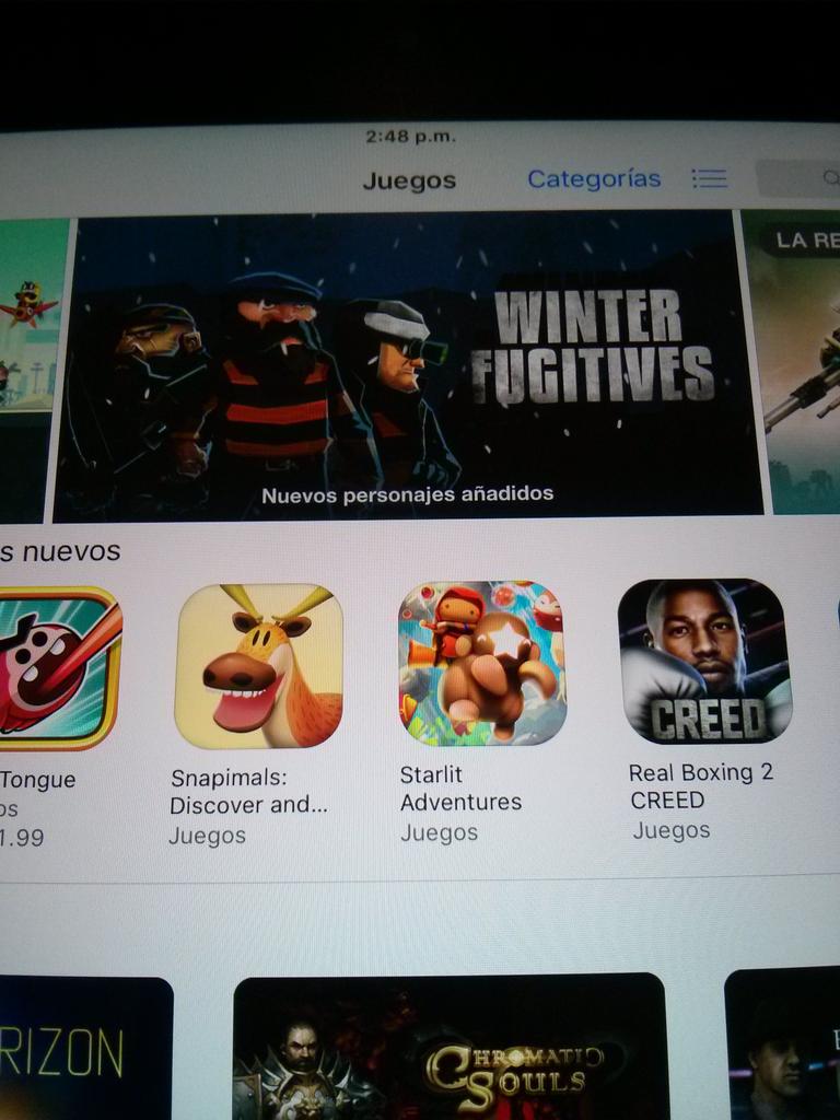 todonormal_tw's tweet photo. #winterfugitives nuevamente featured en Itunes! Bien @HeavyBoatGames ! https://t.co/Cc3Xl5PfiT