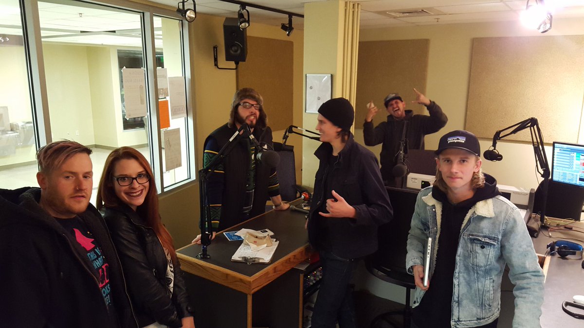 elevatedcomm's tweet image. Last night was a good time at @KWCR_Radio with @bassmintpros! #BMP will be live at #brewskis on Thanksgiving eve.