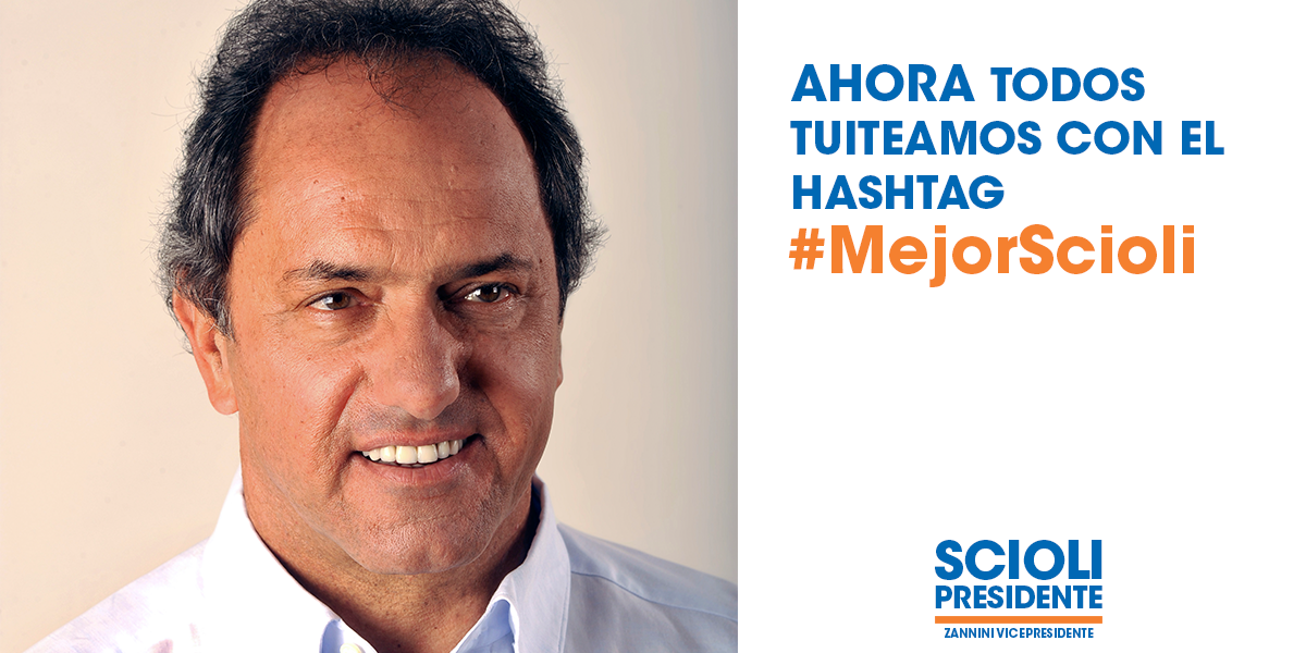danielscioli's tweet photo. Te pido que a partir de ahora me acompañes compartiendo todos tus mensajes con el hashtag #MejorScioli https://t.co/LxSmNmaUiJ