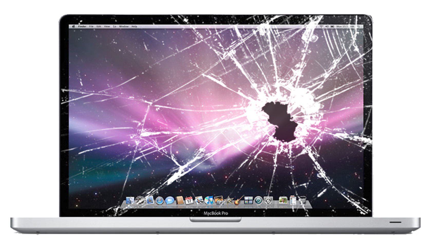 Разбитый MACBOOK