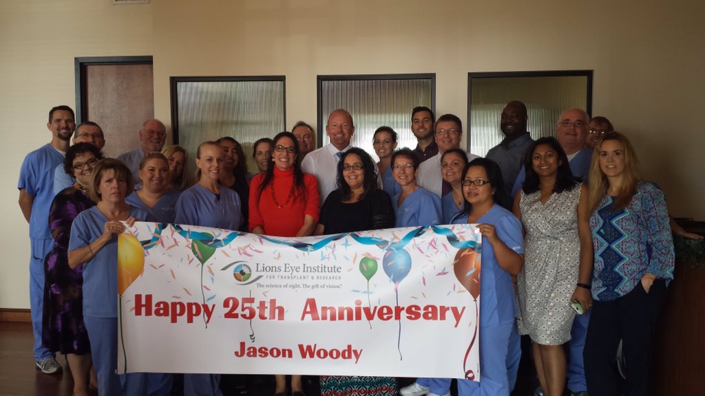 Helen Wagner (@helenatelevate) on Twitter photo Congratulations to <a href="/IamJasonWoody/">Jason Woody</a> who is celebrating 25 years with @LionsEyeInst today! #GiftofSight #HelpingOurCity Congratulations to <a href="/IamJasonWoody/">Jason Woody</a> who is celebrating 25 years with @LionsEyeInst today! #GiftofSight #HelpingOurCity