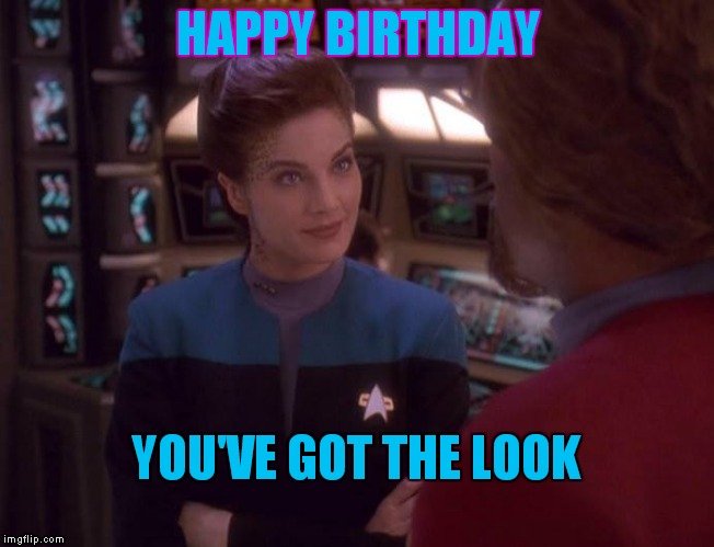 Happy birthday to Terry Farrell! This look says, \"Worf, you need to be on Renegades!\"  