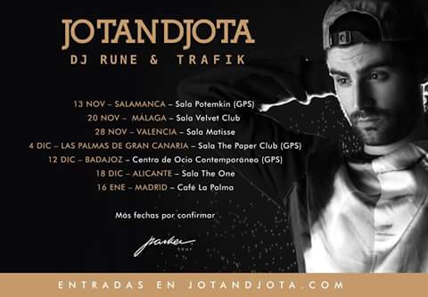 JOTANDJOTA incluye Gran Canaria en su gira.@ <a href="/girandoporsalas/">Girando Por Salas</a>  <a href="/ConexCanarias/">Conexión Canarias</a> @Jotandjota <a href="/DjRuneYTrafik/">Dj Rune & Trafik</a> <a href="/GcMalu/">Malú GC(Ø,G)</a>