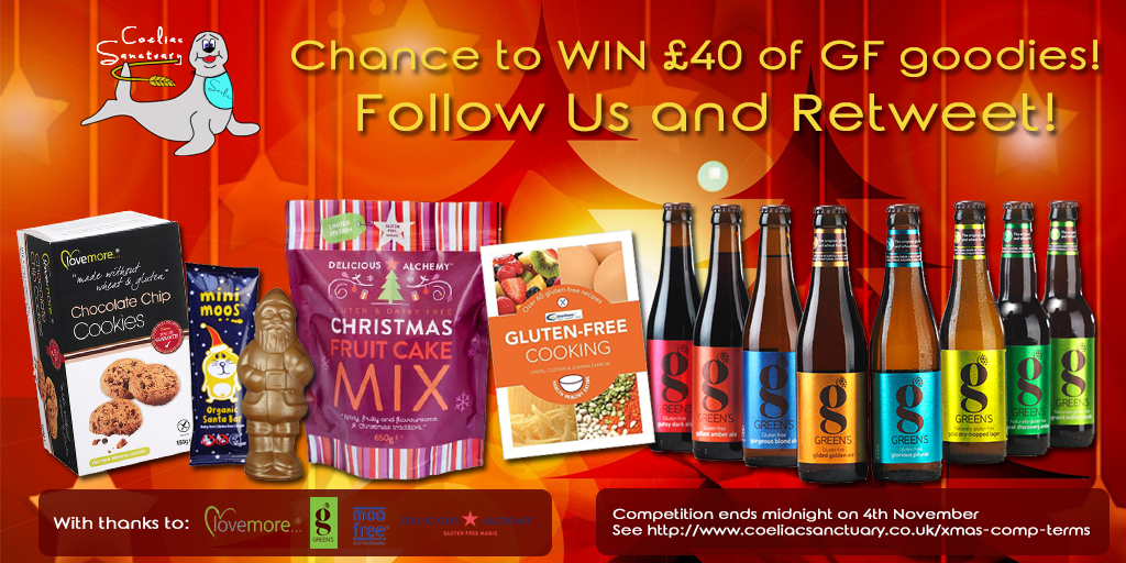 CoeliacSanc's tweet photo. Want to #WIN £40 worth of #glutenfree goodies? Follow us and #retweet!
 More info + t&amp;c's: https://t.co/Hk0vU8a02q https://t.co/x27DR3HDsI