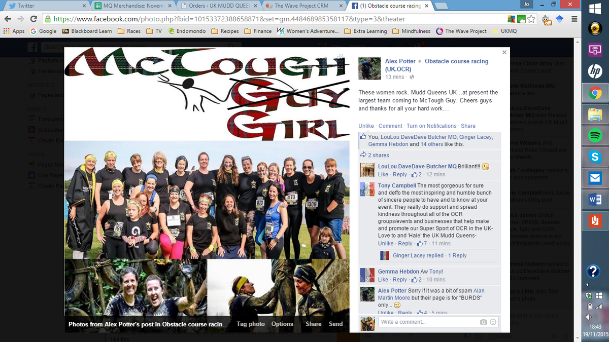 ukMuddQueens's tweet photo. Some really nice words by @BigfootRace's Tony and @ToughguyHQ's Alex :D #YFR guys!! #OCRlove https://t.co/I32vtjz9d4