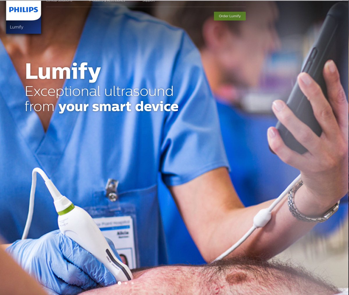 EricTopol's tweet image. A big day for smartphone ultrasound: probe connect to Droid phone; $199/mo @philipshealth lumify.philips.com/web/