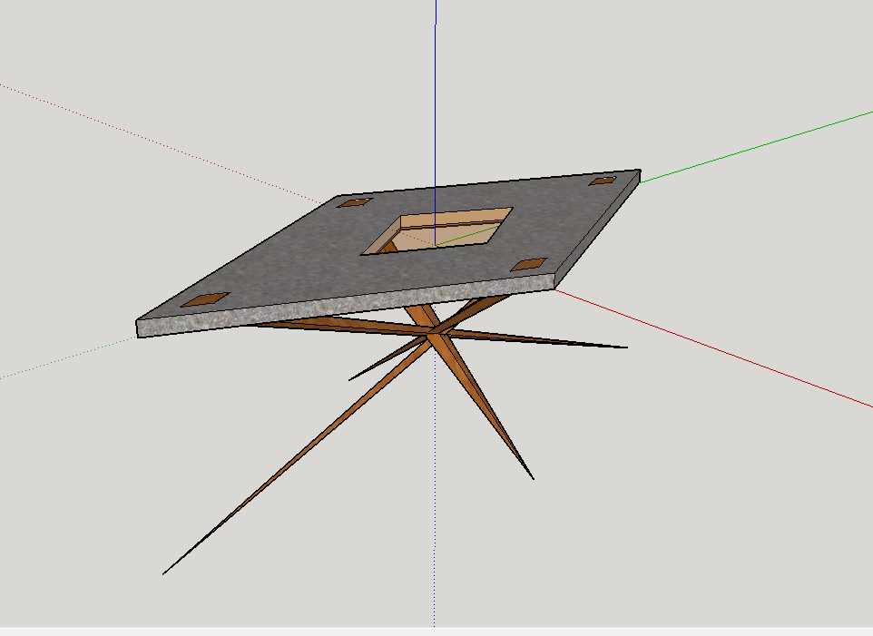 portman60's tweet photo. I am getting into design.  First effort, a coffee table. https://t.co/uMNoC4iuFA