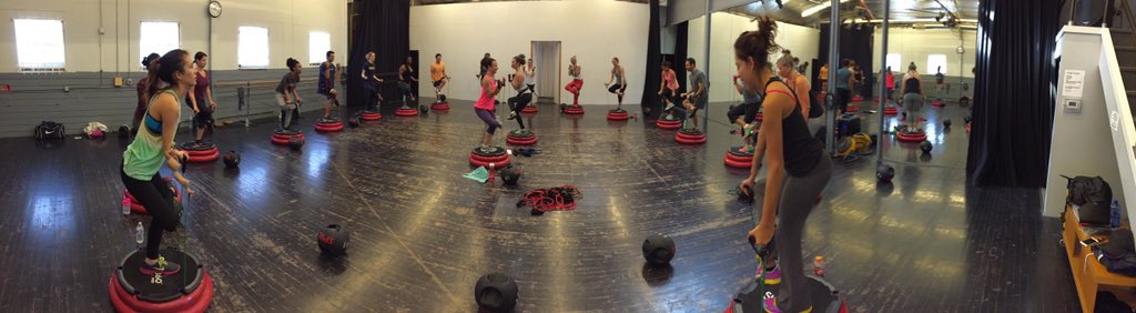 completeBURN's tweet photo. new setup! #community at #completeburn. Got our #heartrate up. @spri @mioglobal #trainwithheart #tabata finisher https://t.co/qHut2FNvJ7
