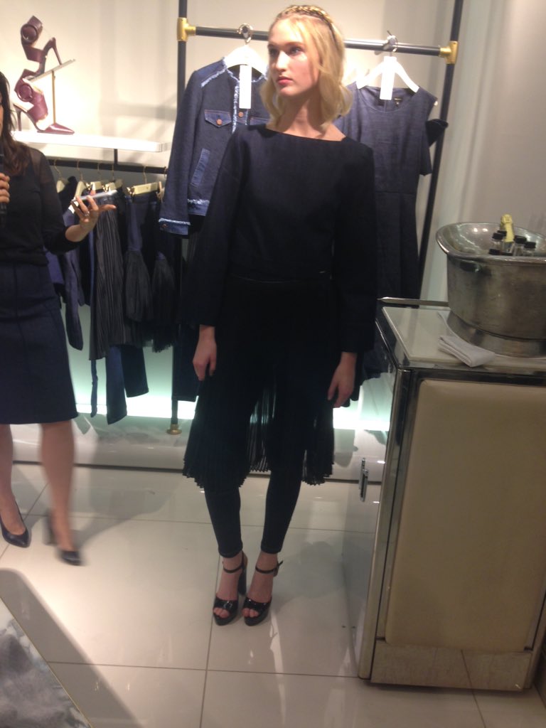 Our #fashioneditor <a href="/LuciaDebieux/">Lucia Debieux</a> talks us through the key #denim trends from <a href="/MissSixtyStyle/">Miss Sixty</a> 1:the skirt-over-jeans