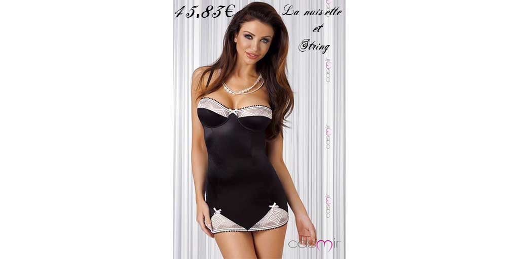 CharmeSeduction's tweet photo. #Lingerie #Femme #Élégance #Séduction #Féminité. Superbe nuisette avec son string assorti. https://t.co/FReyb4SSQq https://t.co/R9MFGTMAes