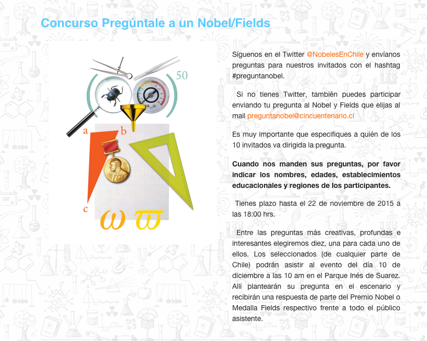 SantillanaChile's tweet photo. Esto es lo que debes hacer para participar en el concurso @NobelesEnChile más info en https://t.co/pCOXVje8Oo https://t.co/aQrJKPgNEu
