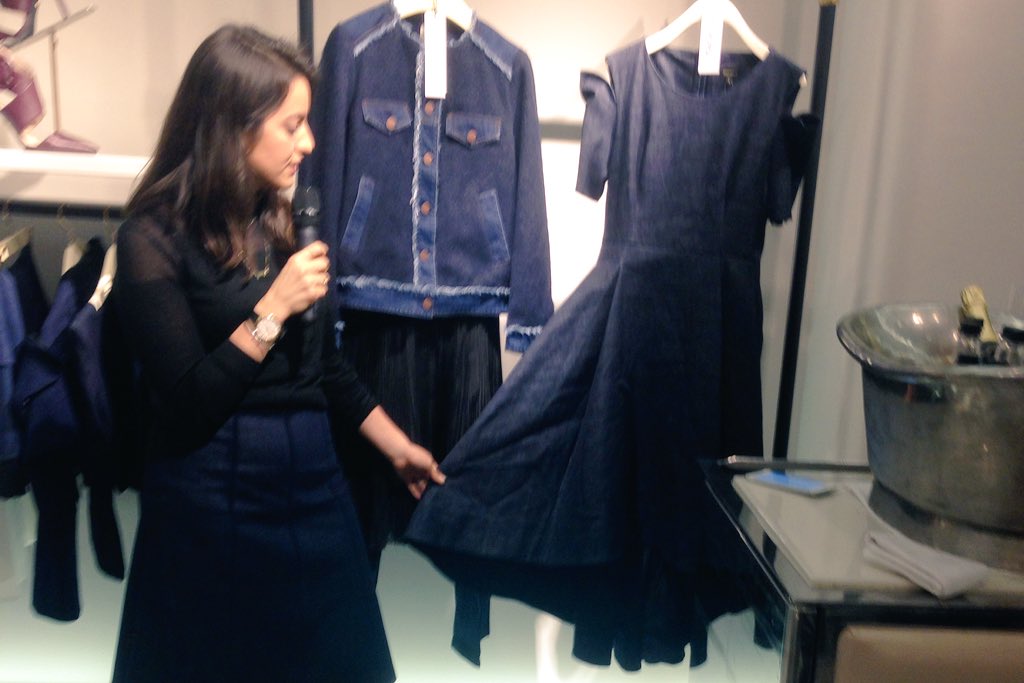 The 4th key #denim #trend from <a href="/MissSixtyStyle/">Miss Sixty</a>, courtesy of #fashioneditor <a href="/LuciaDebieux/">Lucia Debieux</a>: the denim party dress