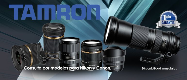 TodoDigital's tweet image. Consulta por la linea de lentes Tamron , para medelos Nikon y Canon .
