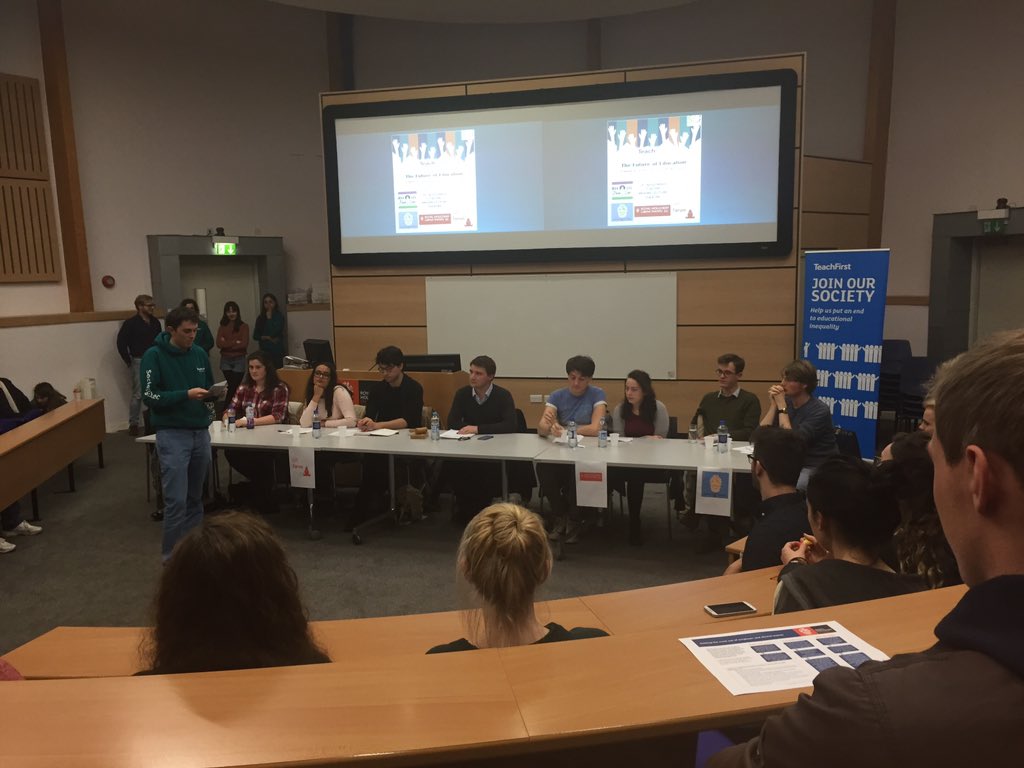 RHSUPresident's tweet image. Great turnout for The Future of Education debate hosted by @TeachFirstRHUL. Excited for an interesting debate!