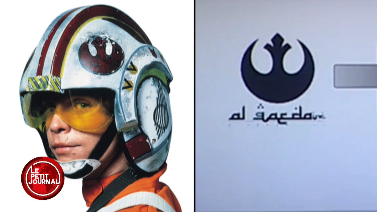 LPJofficiel's tweet image. Quand une matinale espagnole confond le visuel d'Al-Qaïda et le logo de… l’Alliance rebelle de #StarWars !
#LPJ