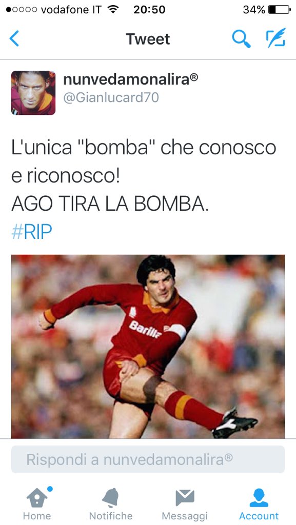 gianlucaermatto's tweet photo. TIRIAMO la "BOMBA"..TUTTI!
#CUCS77 
#AGO 
#RIP https://t.co/8wuF44Yxbg