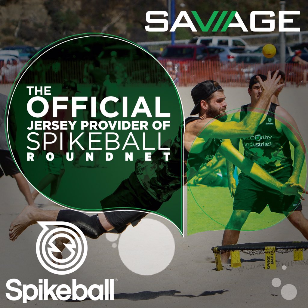 Spikeball's tweet photo. We're proud to announce that @SAVAGEultimate is the official jersey provider for Spikeball roundnet 2016! #Spikeball https://t.co/uEoHUBUOel