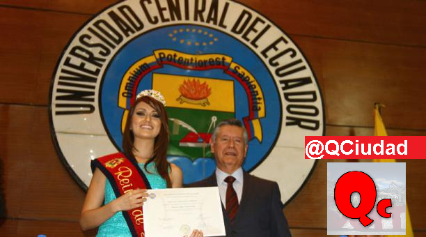QCiudad's tweet photo. La Reina de Quito visitó su facultad, en la Universidad Central: https://t.co/HsFvkXKpms https://t.co/178fbRUapV