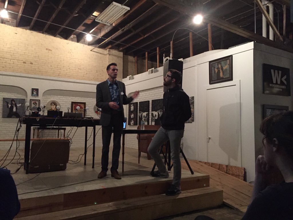 StartFortWayne's tweet image. @Nicholas_Weaver and @nateutesch talking about being "control freaks" #leapfw