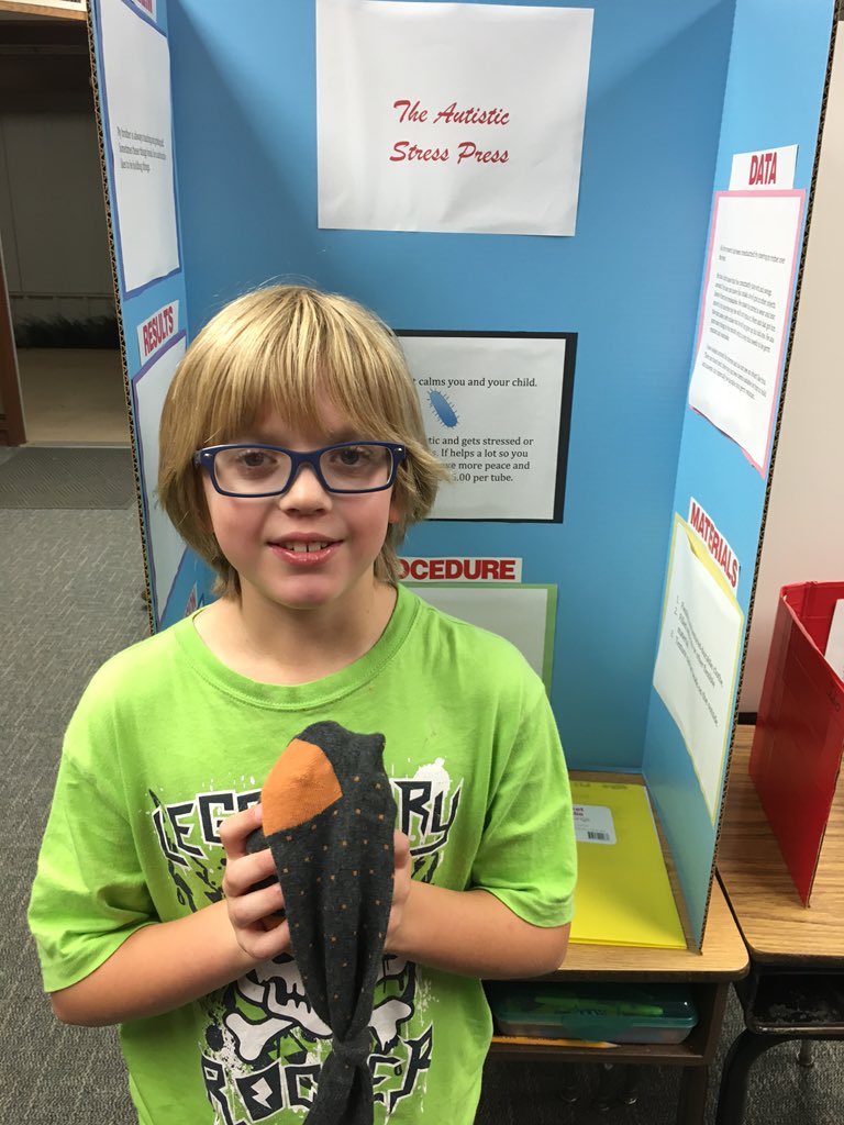 preiter's tweet image. Alexander made it to district competition for his invention. Pretty cool!
