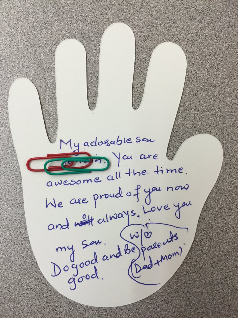 DrNoelPburg's tweet photo. Parents praising kids. #DoGoodAndBeGood #TakesTheCake https://t.co/Y9gI9eBnzo
