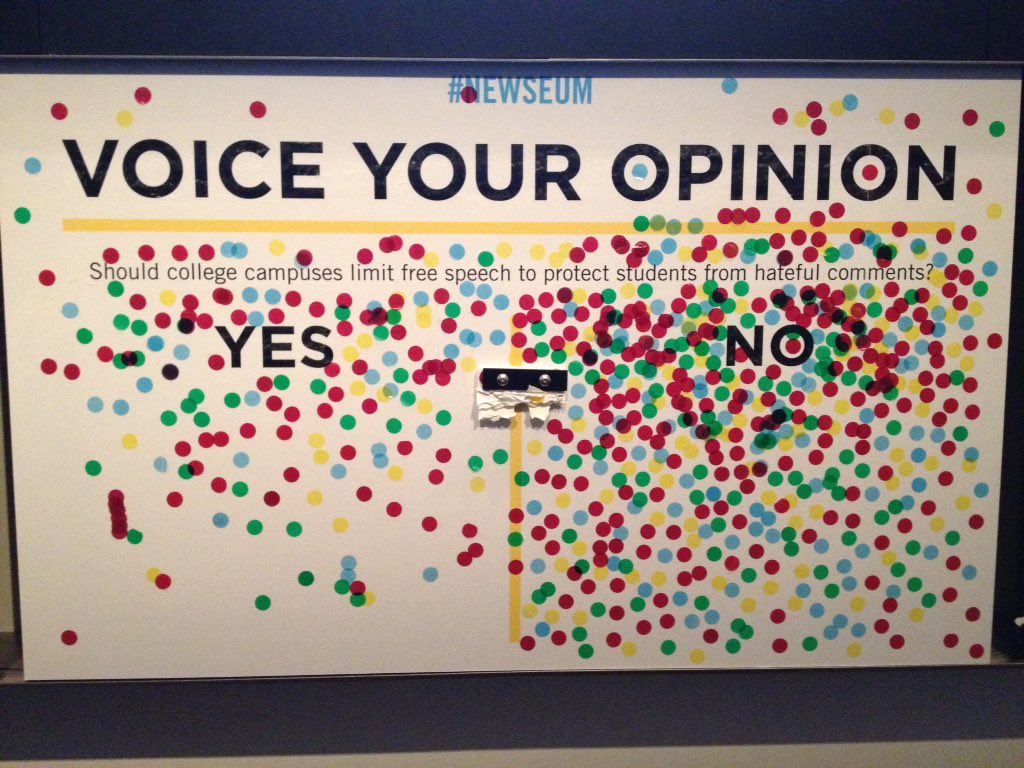 landscapevoice's tweet photo. Long live free speech. #firstamendment @Newseum https://t.co/Vbz7sTuNlH