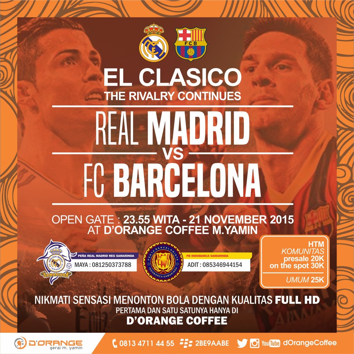 Yg blm punya tiket Nobar sgra dptkan di cp dibwh ini HUMAS PBIS >085752042248 >2A75022D #FCB #MesqueunClub