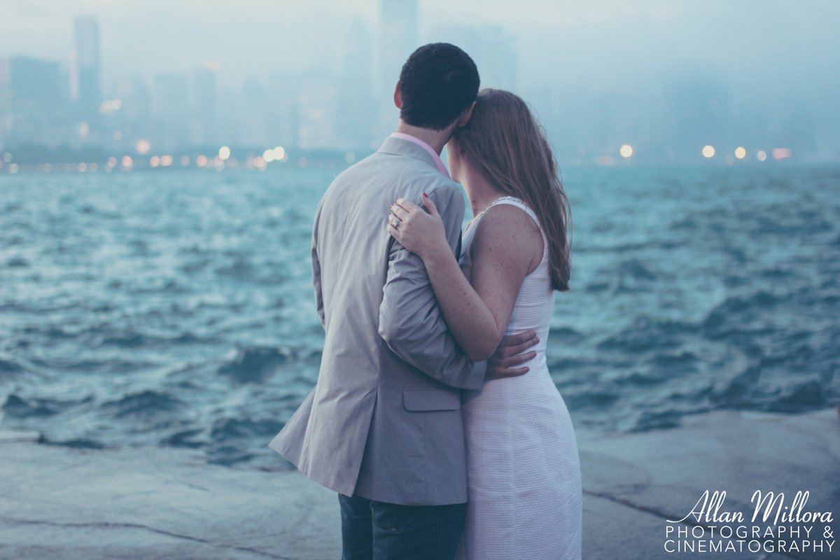 Engagement Session with Chrissy and Alex from my recent Chicago trip #allanmilloraphotography