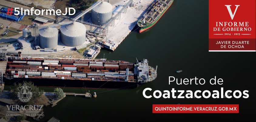 Javier_Duarte's tweet photo. Con los puertos de Veracruz, Tuxpan y Coatzacoalcos somos el centro logístico más importante del país. #5InformeJD https://t.co/upFQmokci2