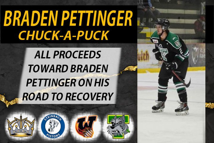 #BWK fans can support former <a href="/aaawheatkings/">Midget Wheat Kings</a> Braden Pettinger tomorrow night in a special chuck-a-puck #prayforpetty