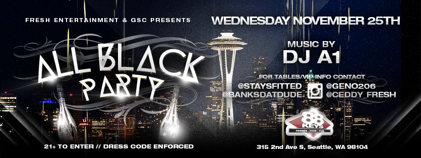 FRESH_ENT_'s tweet photo. Hit @Ceddy_Fresh x @MikoSuave206 x @HeStaysFitted for the #ThanksGivingEVE ALL BLACK PARTY tickets https://t.co/ptFNpVDjx6
