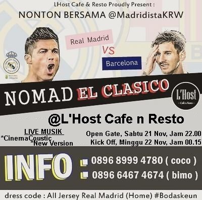 Lhost_cafe's tweet photo. #bodaskeun @MadridistaKRW @AhmadfazarAbi @Katachoco @verry_engine @engine_studio @urban_karawang @karawanginfo https://t.co/3koY9GOSjk