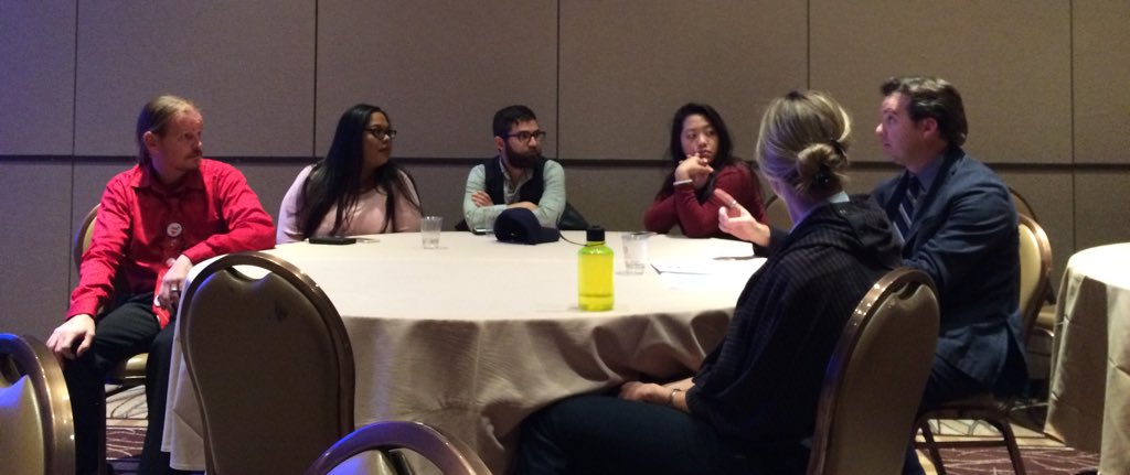ncaforum's tweet photo. @ncaforum members ask who the audiences are for @DowntownProjLV and @Culinary226 #nca15 https://t.co/H77Kk5TZim
