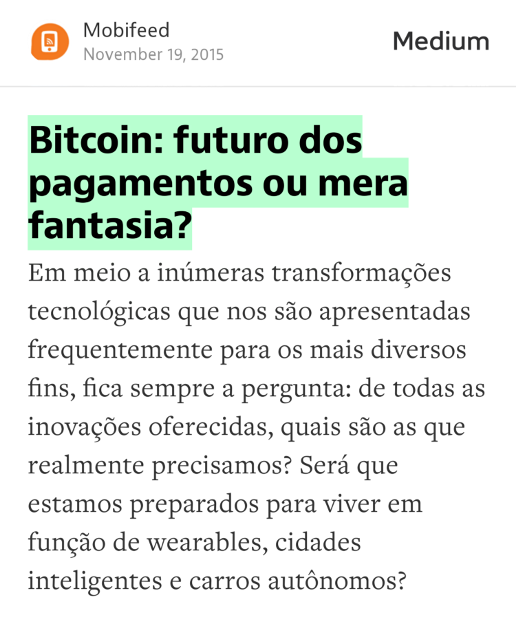 mobi_feed's tweet photo. “Bitcoin: futuro dos pagamentos ou mera fantasia?” — @mobi_feed https://t.co/DIv6YYNvSX https://t.co/VqBqGA1qJa