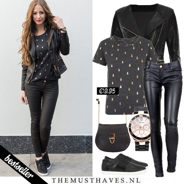 YEAH! Ze zijn terug! Dé Ananas top in een winters-jasje! ♥ XX Team The Musthaves #themusthaves #ananas #ootd #must