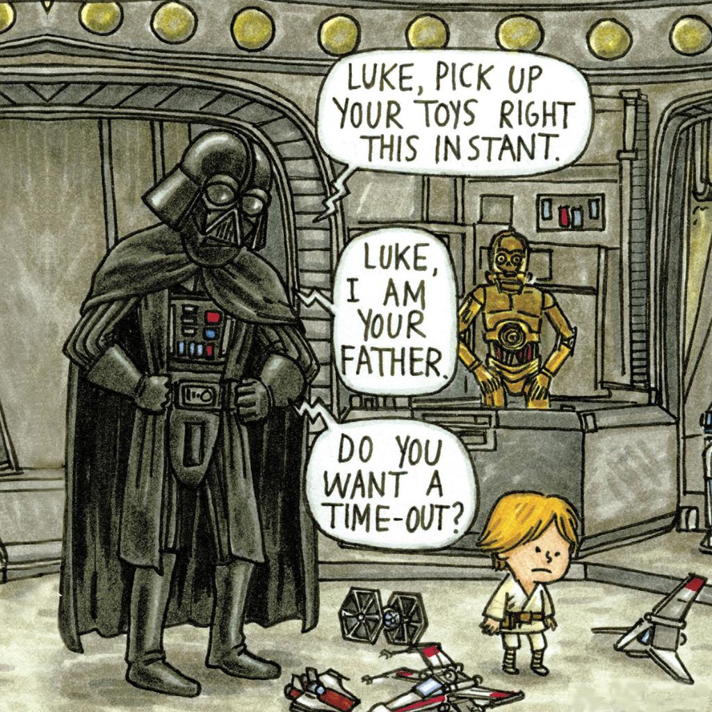 AmazonUK's tweet photo. Fatherhood by Darth Vader... https://t.co/ByZcp1lBnT #StarWars https://t.co/4u08D32Zek