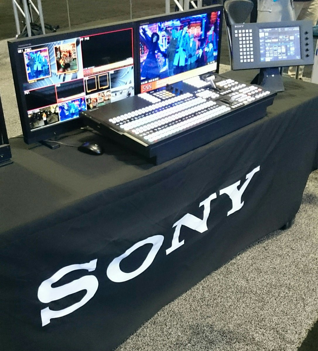 wcharper's tweet photo. @wfx2015 Thanks for coming by. The switcher everyone wants? The #MVS3000 learn more @ https://t.co/uDdVgfgIrK https://t.co/0nyw1Q8EHa