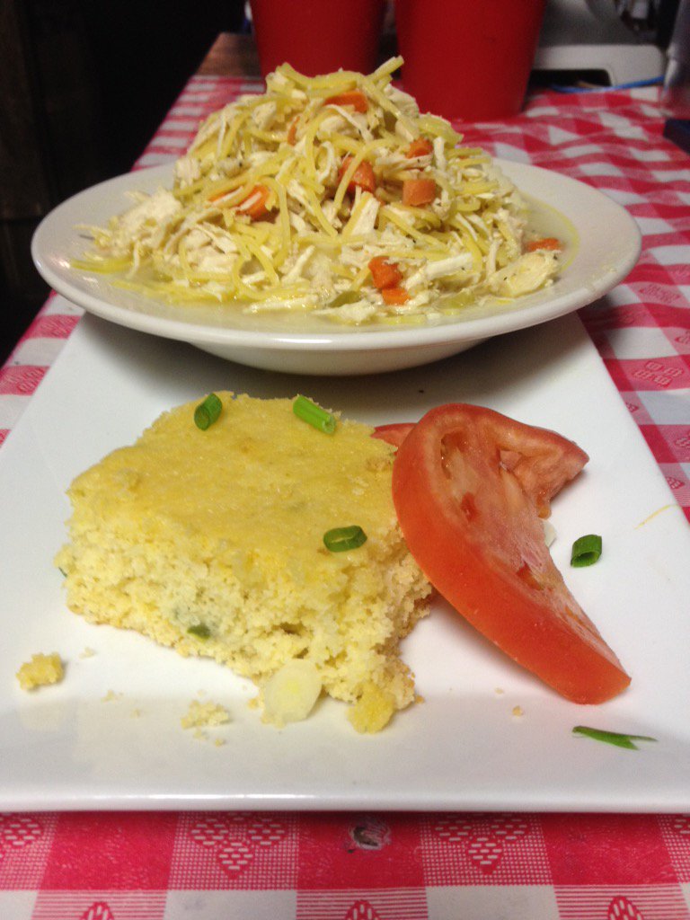 Chicken &amp; Noodles for dinner on this chilly night! $3 Drafts, and Thurs Football Special: 2 Domestics &amp; 5 wings-$10!