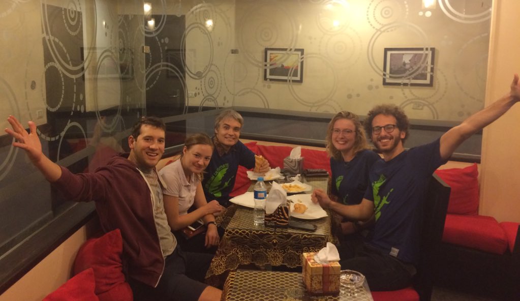 MENAUltimate's tweet photo. The Jordan &amp; Lebanon teams have arrived at their hotel near AUC! Lebanon is eating a late dinner. #MENAChamps2015 https://t.co/mC4M7iYvgM