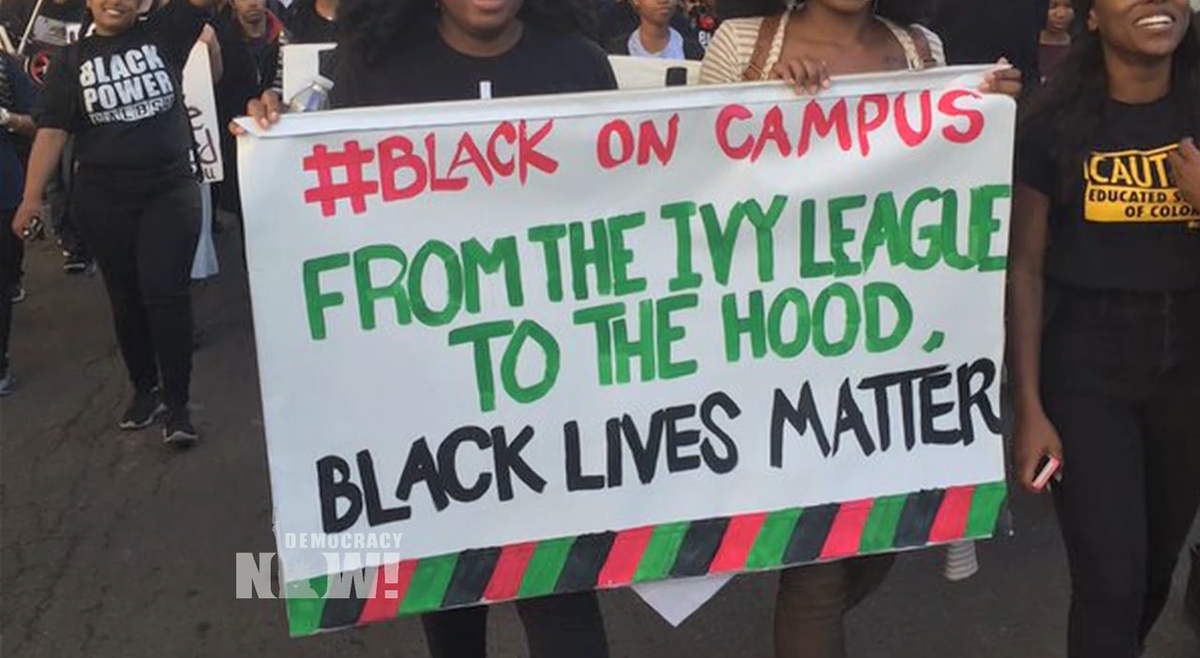 democracynow's tweet photo. #StudentBlackOut: Students Nationwide Protest Racism on Campus. PHOTOS: https://t.co/pQKYxFaf6k https://t.co/BWLRV43SBW